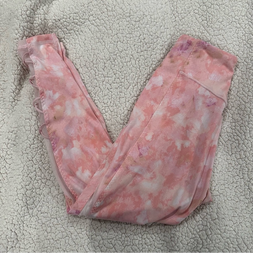 Victorias Secret Size 10 Pink Tie Dye Yoga Pants